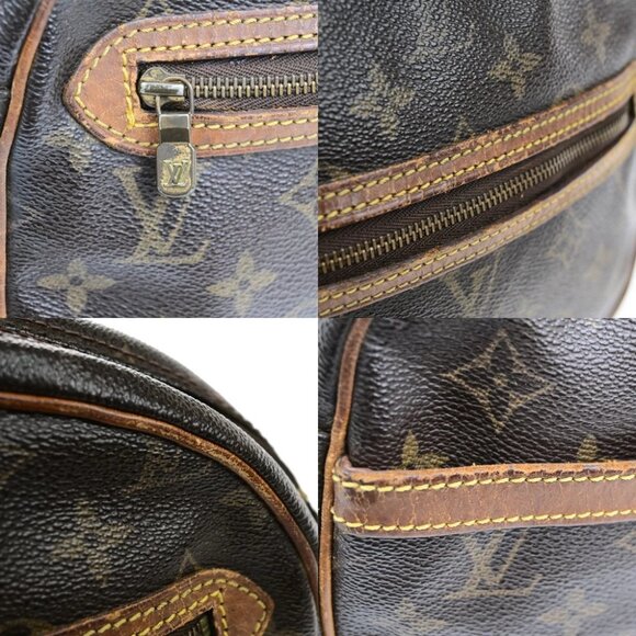 LOUIS VUITTON Senlis Shoulder Bag Monogram Leather Brown France M51222 67YH028 - Picture 2 of 16